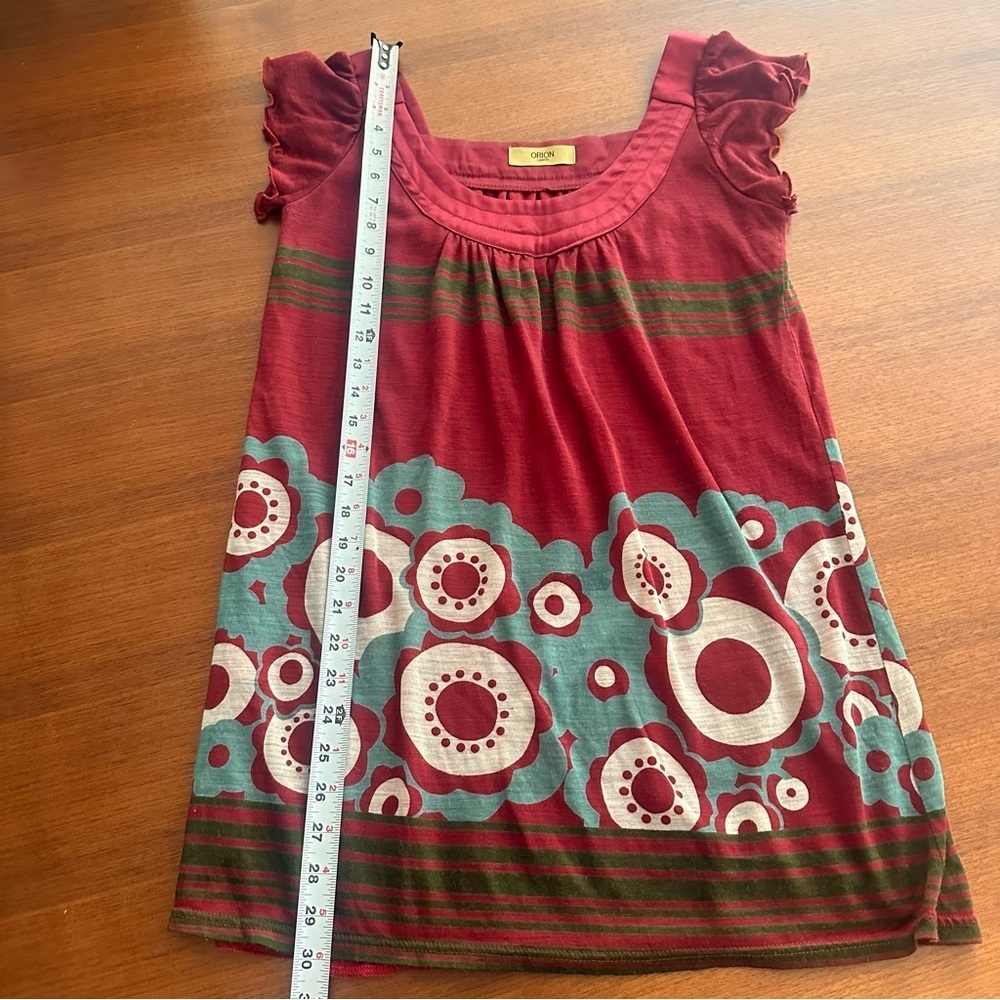 Women’s Orion London Burgundy Floral Mini Dress XS / Small - Picture 5 of 9